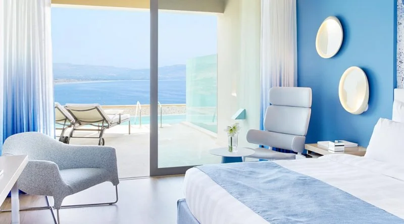 Double Room Sea View with Shared Pool - Lindos Blu Luxury Hotel & Suites