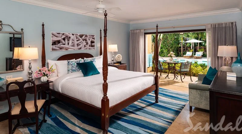 Caribbean Honeymoon Grande Luxe Poolside Walkout Room - Sandals Grande Antigua Resort & Spa