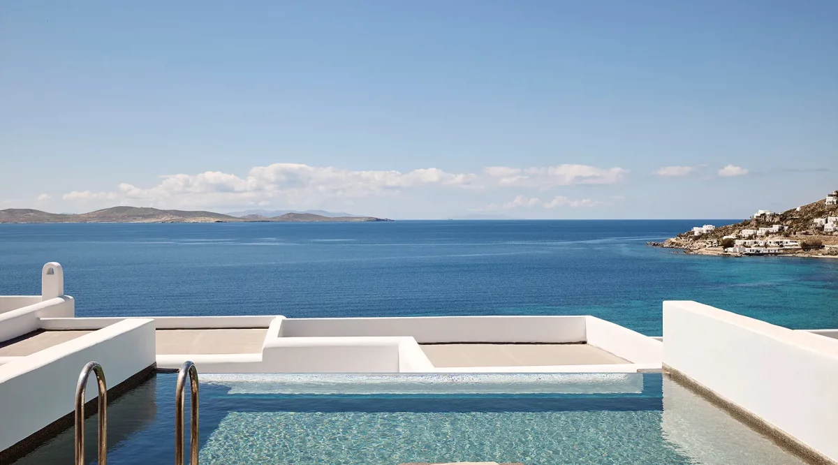 Superior Sea View Suite with Infinity Private Pool - Amazon Mykonos Resort & Spa