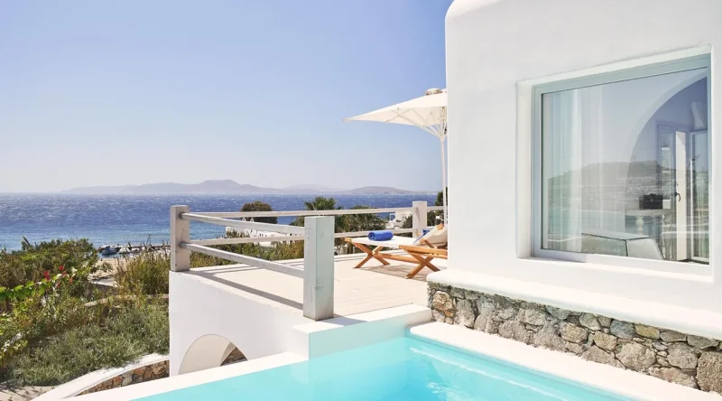  Honeymoon Suite with Private Pool and Sea View - Katikies Mykonos