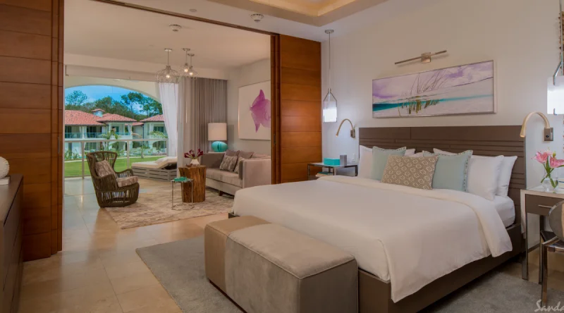 Royal Seaside Crystal Lagoon One Bedroom Oceanview Butler Suite with Balcony Tranquility Soaking Tub - Sandals Royal Barbados