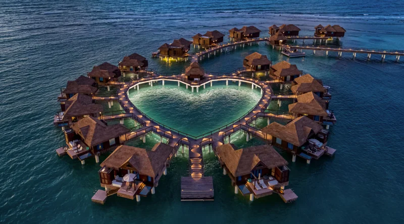 Overwater Private Island Butler Honeymoon Bungalow - Sandals Royal Caribbean